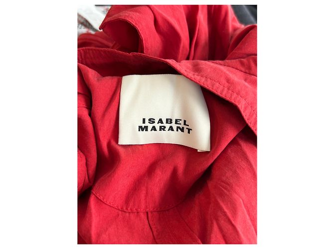 Isabel Marant Completo rosso "Hanelor" - vista 3
