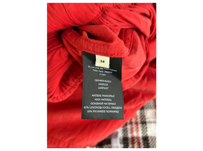 Isabel Marant Completo rosso "Hanelor" - vista 4