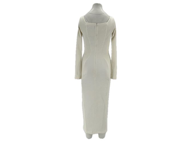 Autre Marque Vestido largo blanco NDS de algodón talla 34 - vista 2