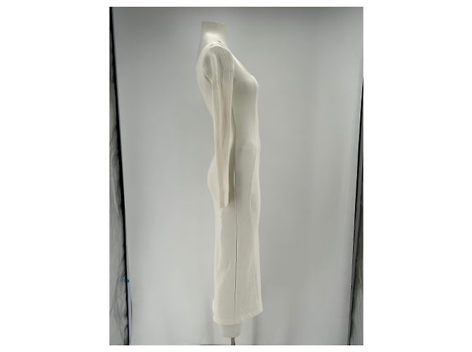 Autre Marque Vestido largo blanco NDS de algodón talla 34 - vista 3