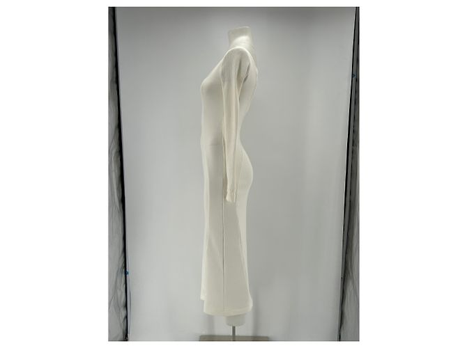 Autre Marque Vestido largo blanco NDS de algodón talla 34 - vista 4