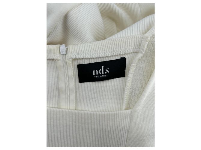 Autre Marque Vestido largo blanco NDS de algodón talla 34 - vista 5