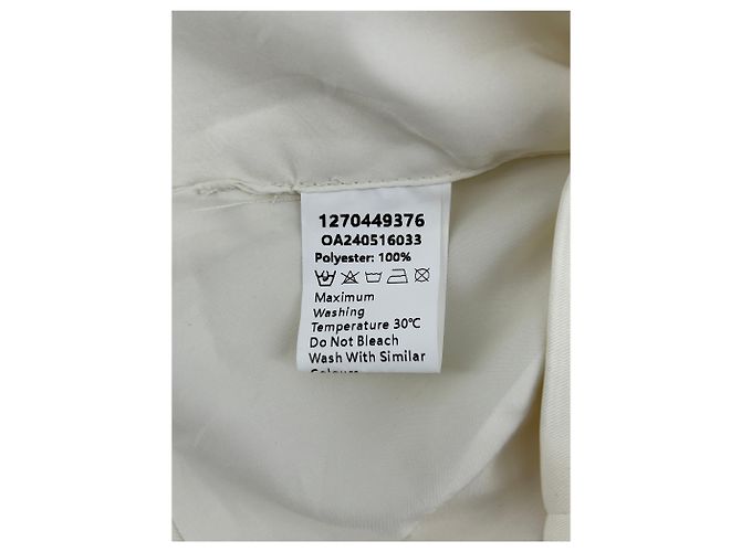 Autre Marque Top sem mangas de cetim creme COMMENSE Branco - vista 7