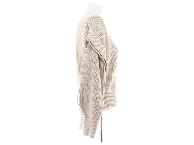 Suéter de punto beige Iro de algodón - vista 3