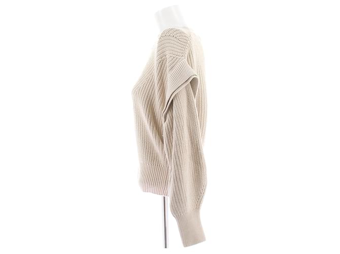 Suéter de punto beige Iro de algodón - vista 4