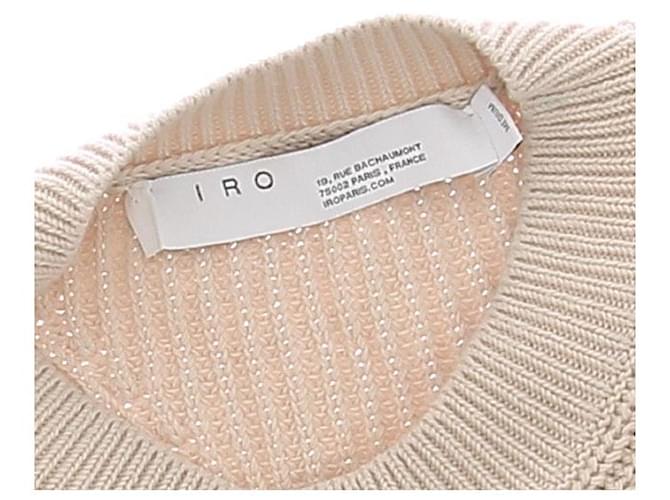 Suéter de punto beige Iro de algodón - vista 5