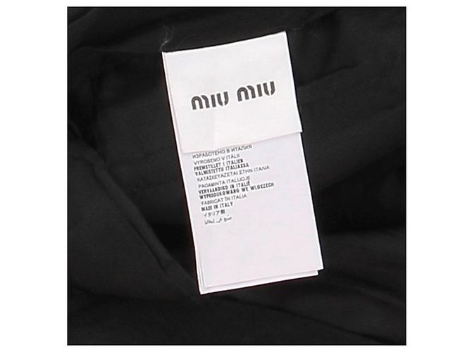 Calça de lã preta slim fit Miu Miu - vista 5