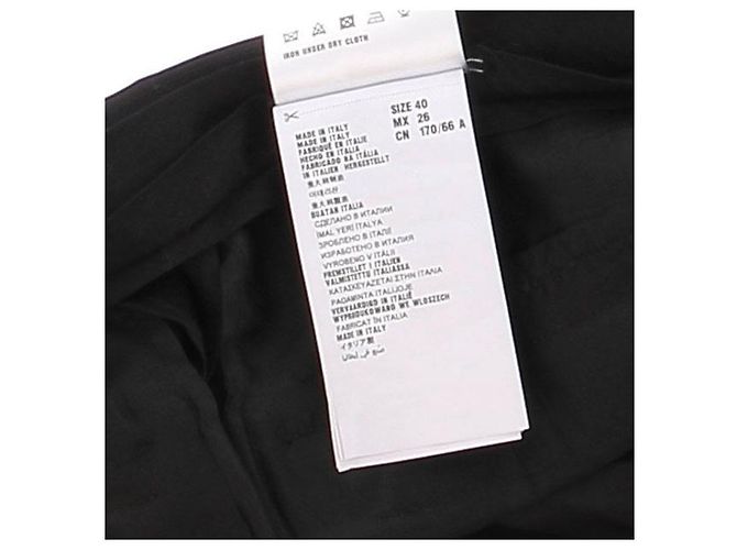 Calça de lã preta slim fit Miu Miu - vista 7