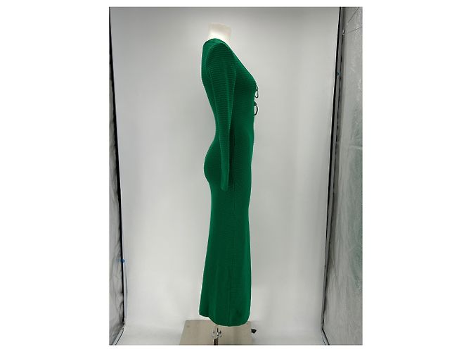 Autre Marque Grüne Häkelkleid - Ansicht 3