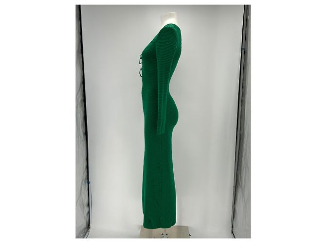 Autre Marque Grüne Häkelkleid - Ansicht 4