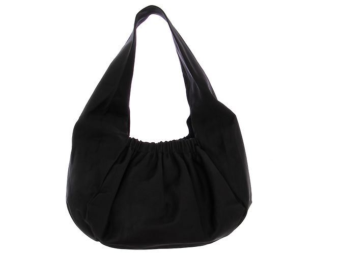 Autre Marque Borsa a spalla in satin "Le Biscuit" Nero - vista 2