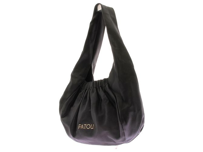 Autre Marque Borsa a spalla in satin "Le Biscuit" Nero - vista 5