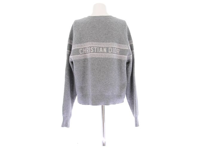 Christian Dior Wendepullover aus grauem Kaschmir - Ansicht 2