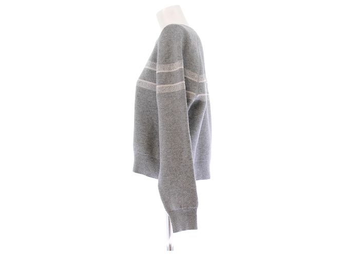 Christian Dior Wendepullover aus grauem Kaschmir - Ansicht 4