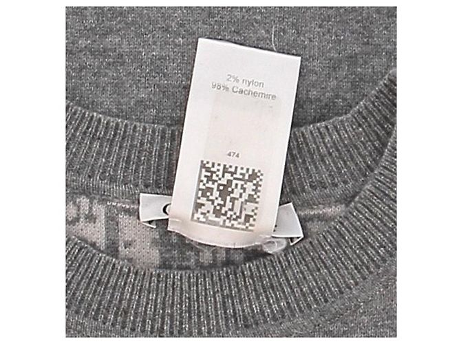 Christian Dior Wendepullover aus grauem Kaschmir - Ansicht 6