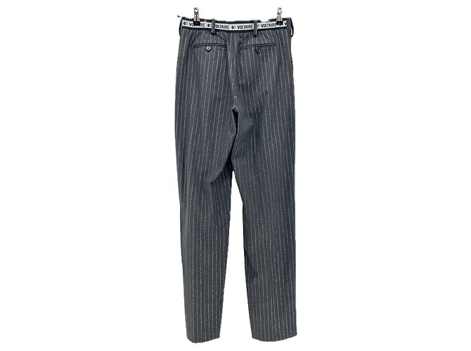 Calças cinzas Zadig & Voltaire com listras de tênis prateadas - vista 2