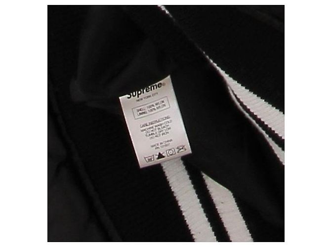 Bomber Nero Supreme con Logo in Nylon - vista 6