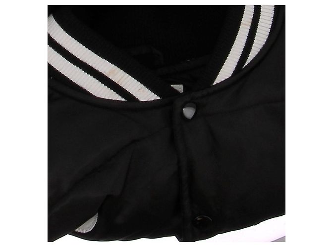 Bomber Nero Supreme con Logo in Nylon - vista 7