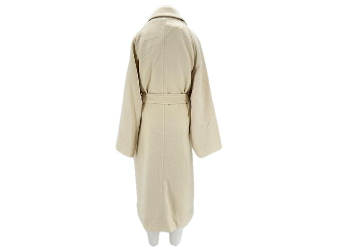 Autre Marque Abrigo crudo con cinturón Beige - vista 2