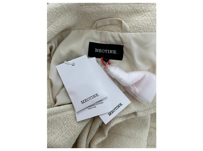 Autre Marque Abrigo crudo con cinturón Beige - vista 5