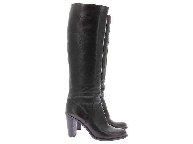 Dior Botas de tacón de cuero Negro - vista 2