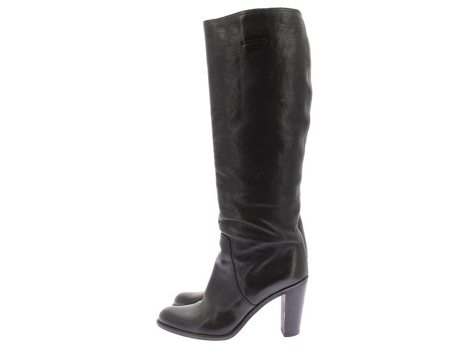 Dior Botas de tacón de cuero Negro - vista 3