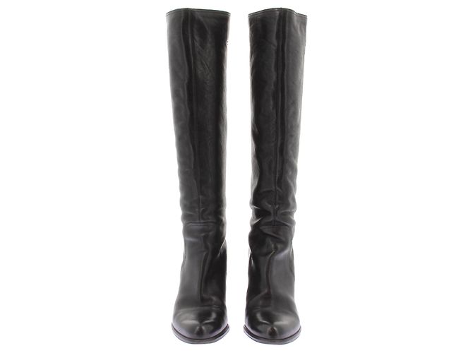 Dior Botas de tacón de cuero Negro - vista 4