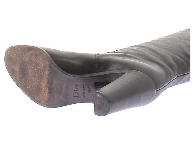 Dior Botas de tacón de cuero Negro - vista 7