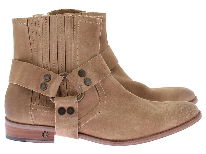 Botas de camurça bege com fivelas Zadig & Voltaire Marrom - vista 2