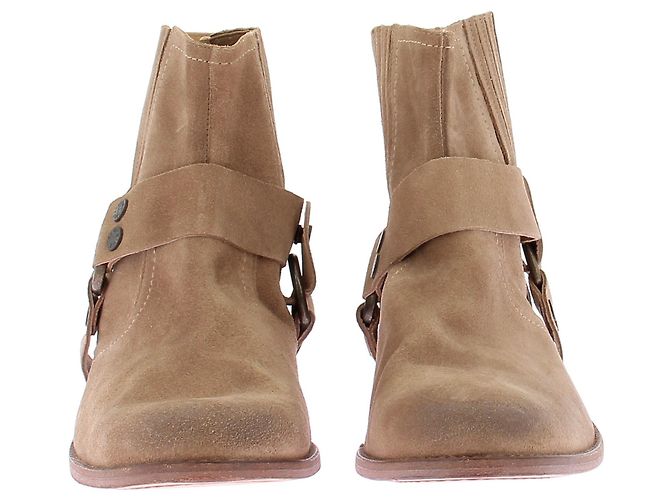 Botas de camurça bege com fivelas Zadig & Voltaire Marrom - vista 4