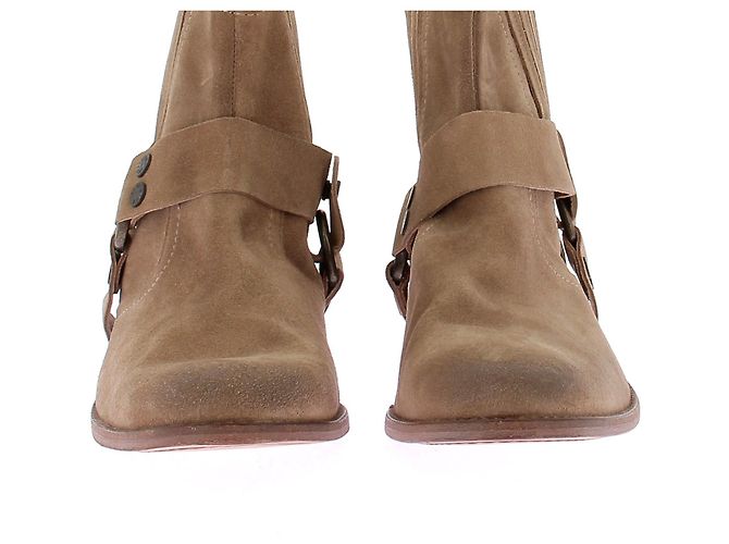 Botas de camurça bege com fivelas Zadig & Voltaire Marrom - vista 8