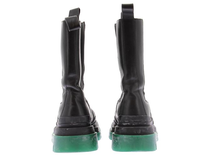 Bottega Veneta Botas de cuero "Chelsea" Negro - vista 5