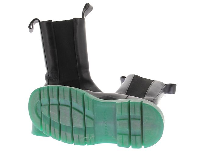 Bottega Veneta Botas de cuero "Chelsea" Negro - vista 7