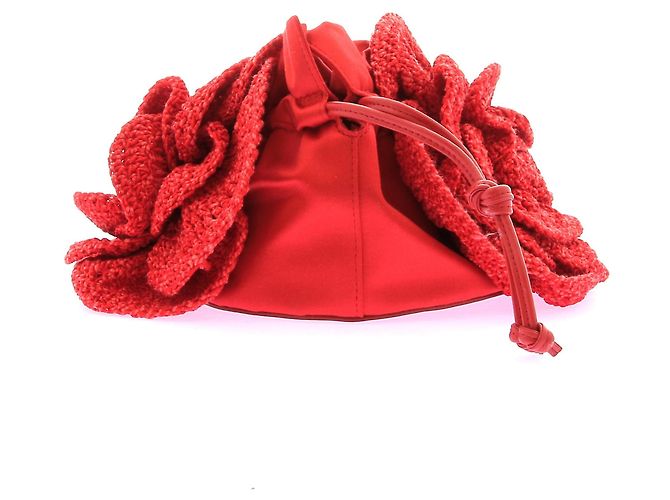 Magda Butrym Borsa a mano in crochet rosso - vista 3