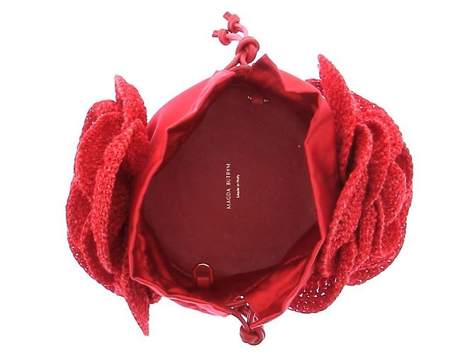 Magda Butrym Borsa a mano in crochet rosso - vista 5