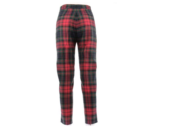 Burberry Rot karierter Wollhose - Ansicht 2