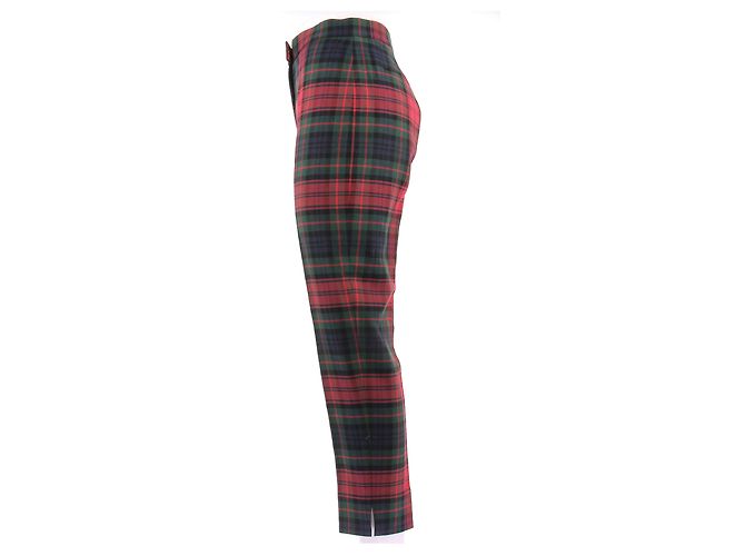 Burberry Rot karierter Wollhose - Ansicht 4