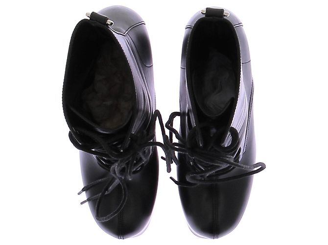 Saint Laurent Stivaletti con tacco in pelle Nero - vista 6