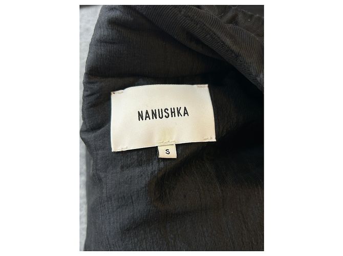 Nanushka Jaqueta preta acolchoada Preto - vista 5
