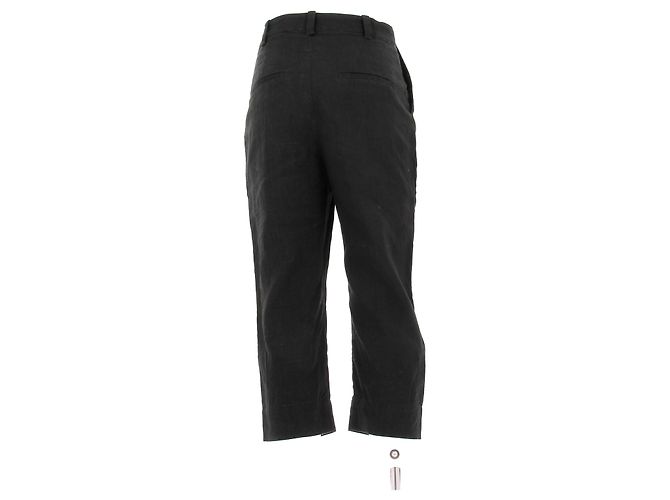 Jacquemus "L'Année 97" black linen culottes - view 2