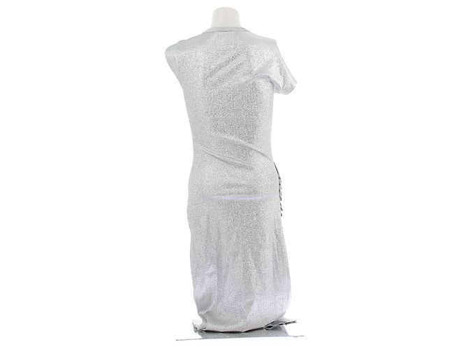 Paco Rabanne Midikleid Silber Viscose - Ansicht 2