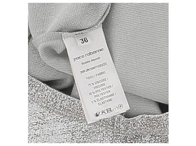 Paco Rabanne Midikleid Silber Viscose - Ansicht 6