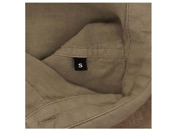 Camicia Diesel in lino kaki Cachi - vista 6