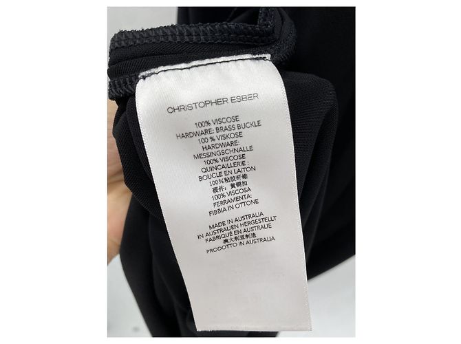 Autre Marque Kleid Christopher Esber Schwarz - Ansicht 5