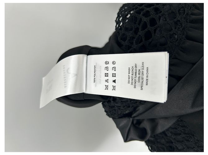 Alexa Chung Schwarzes Satin Kleid Lang - Ansicht 6
