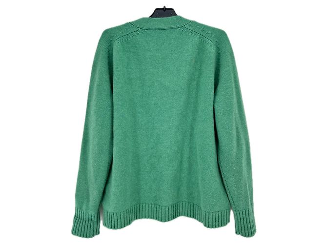 Studio Nicholson Grüner Wollcardigan - Ansicht 2