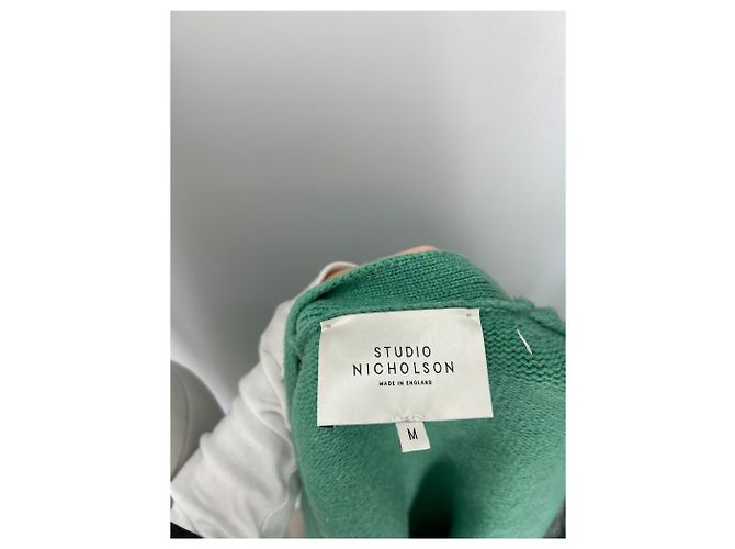 Studio Nicholson Grüner Wollcardigan - Ansicht 4