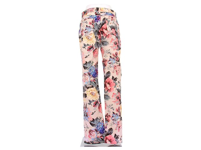 Jeans Louis Vuitton con Estampado Floral Rosa de Algodón - vista 2
