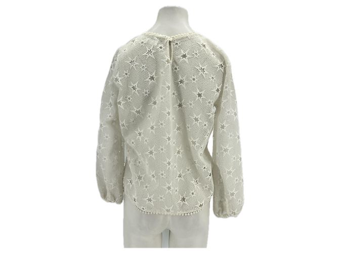 Autre Marque LOVELY PEPA Weiße Bluse mit Sternperforation XS - Ansicht 2