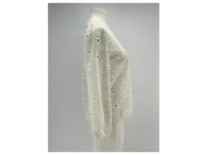 Autre Marque LOVELY PEPA Weiße Bluse mit Sternperforation XS - Ansicht 3